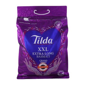 Tilda XXL Grand Basmati Rice 5Kg [Special Offer] - Available at Alosra Online Supermarket