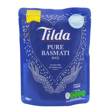 Tilda Classic Pure Basmati Rice 250g - Available at Alosra Online Supermarket