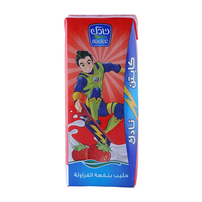 Nadec Uht Strawberry Milk 185ml