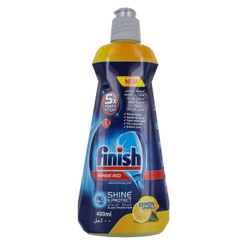 Finish Rinse Aid Lemon 400ml - Available at Alosra Online Supermarket