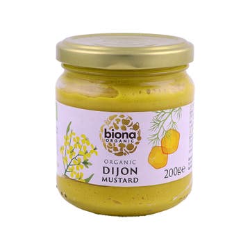 Biona Organic Dijon Mustard 200g - Available at Alosra Online Supermarket