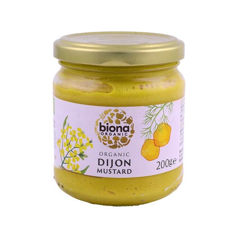 Biona Organic Dijon Mustard 200g - Available at Alosra Online Supermarket