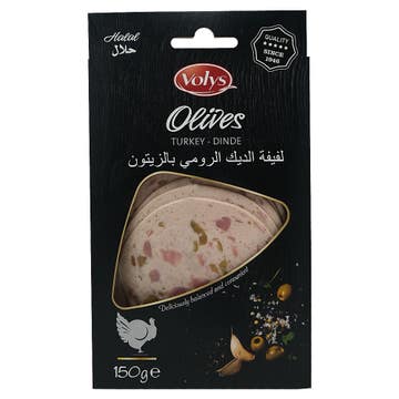 Volys Sliced Turkey with Olives 150g - Available at Alosra Online Supermarket