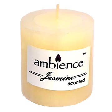 Falcon White Scented Jasmine Candle 3" 270g [Special Offer] - Available at Alosra Online Supermarket