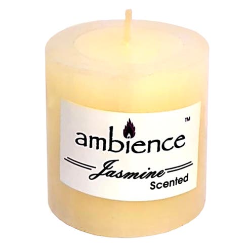 Falcon White Scented Jasmine Candle 3" 270g [Special Offer] - Available at Alosra Online Supermarket