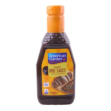 American Garden Honey BBQ Sauce 510g - Available at Alosra Online Supermarket