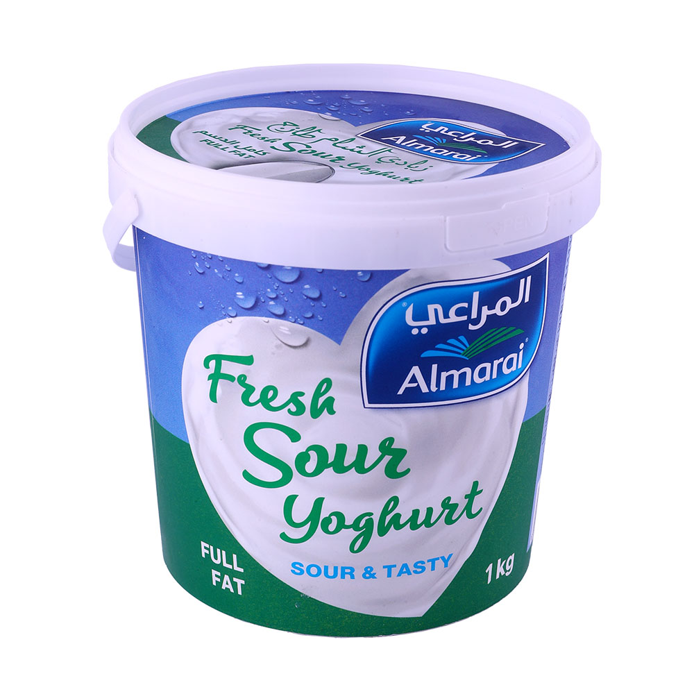 Almarai Full Fat Fresh Sour Yoghurt 1Kg - Available at Alosra Online Supermarket
