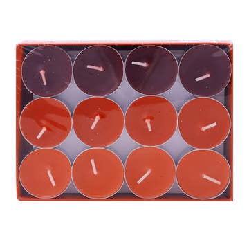 Falcon Tealight Scented Apple Cinnamon Candle 24s - Available at Alosra Online Supermarket