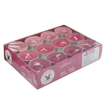 Falcon Pink Rose Scented Tea Light Candle 24's [Special Offer] - Available at Alosra Online Supermarket