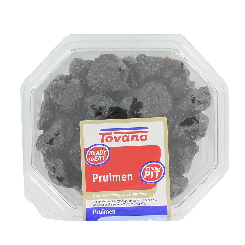 Tovano Prunes Dried Stoneless 250g - Available at Alosra Online Supermarket