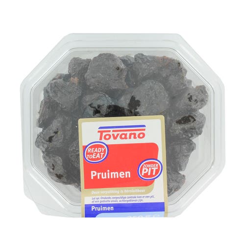 Tovano Prunes Dried Stoneless 250g - Available at Alosra Online Supermarket