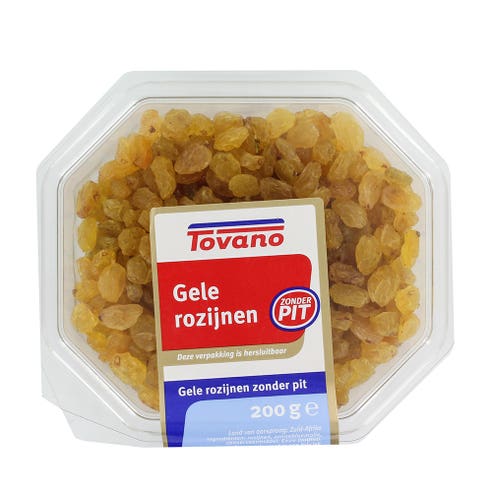 Tovano Raisins Gold 200g - Available at Alosra Online Supermarket
