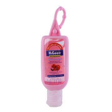HiGeen Antibacterial Red Fruits Hand Sanitizer 50ml - Available at Alosra Online Supermarket