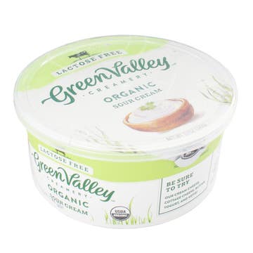 Green Valley Organic Lactose Free Sour Cream 340g - Available at Alosra Online Supermarket
