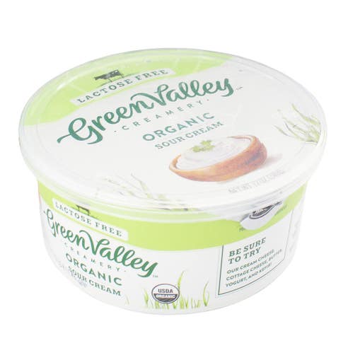 Green Valley Organic Lactose Free Sour Cream 340g - Available at Alosra Online Supermarket