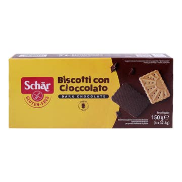 Schar Dark Chocolate Cioccolate Biscotti 150g 