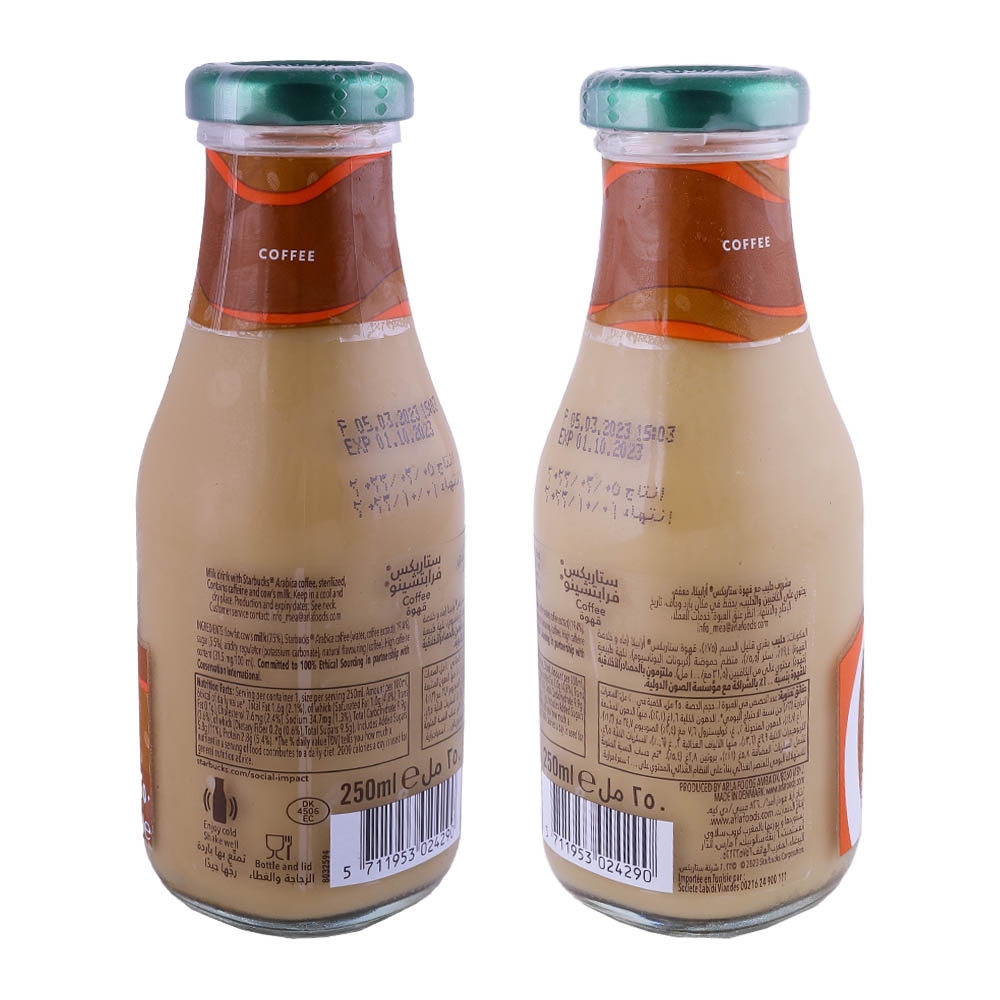 Starbucks Frappuccino Coffee Drink [Glass Bottle] 250ml back image