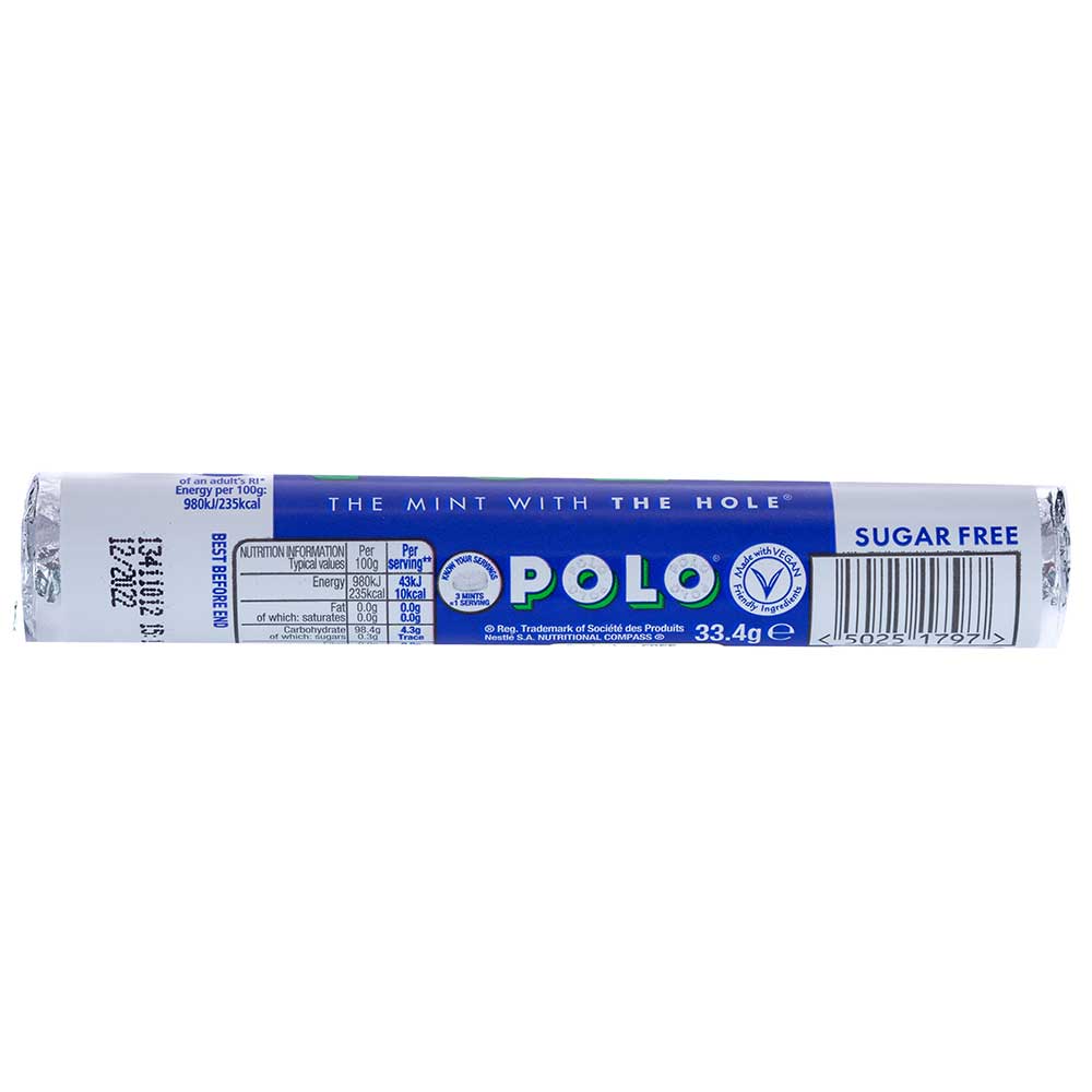 Polo Sugar-Free Mints 33.4g back image