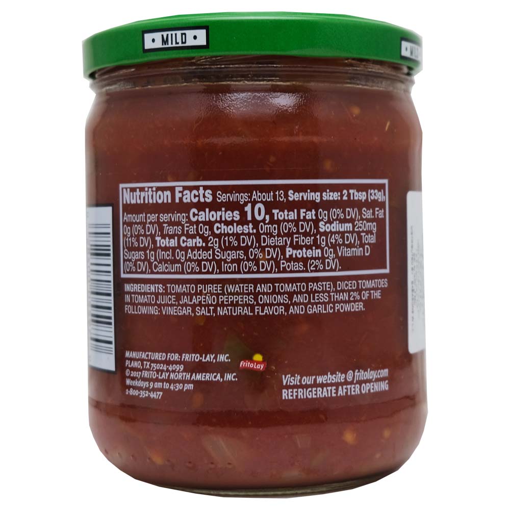 Tostitos Mild Chunky Salsa 439.4 back image
