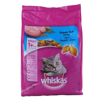 Whiskas Pocket Ocean Fish Flavour Dry Cat Food 1.2Kg - Available at Alosra Online Supermarket