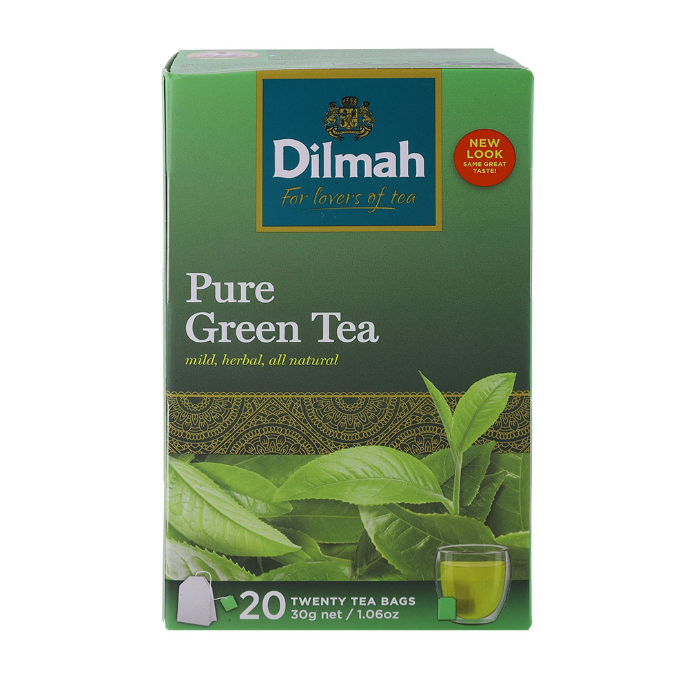 Dilmah Pure Green Tea Bags 20's - Available at Alosra Online Supermarket
