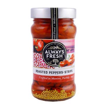 Always Fresh Roasted Red Pepper Strips 310g - Available at Alosra Online Supermarket
