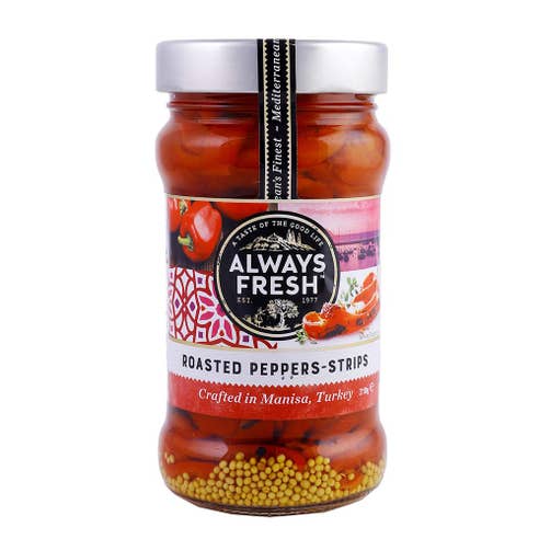 Always Fresh Roasted Red Pepper Strips 310g - Available at Alosra Online Supermarket