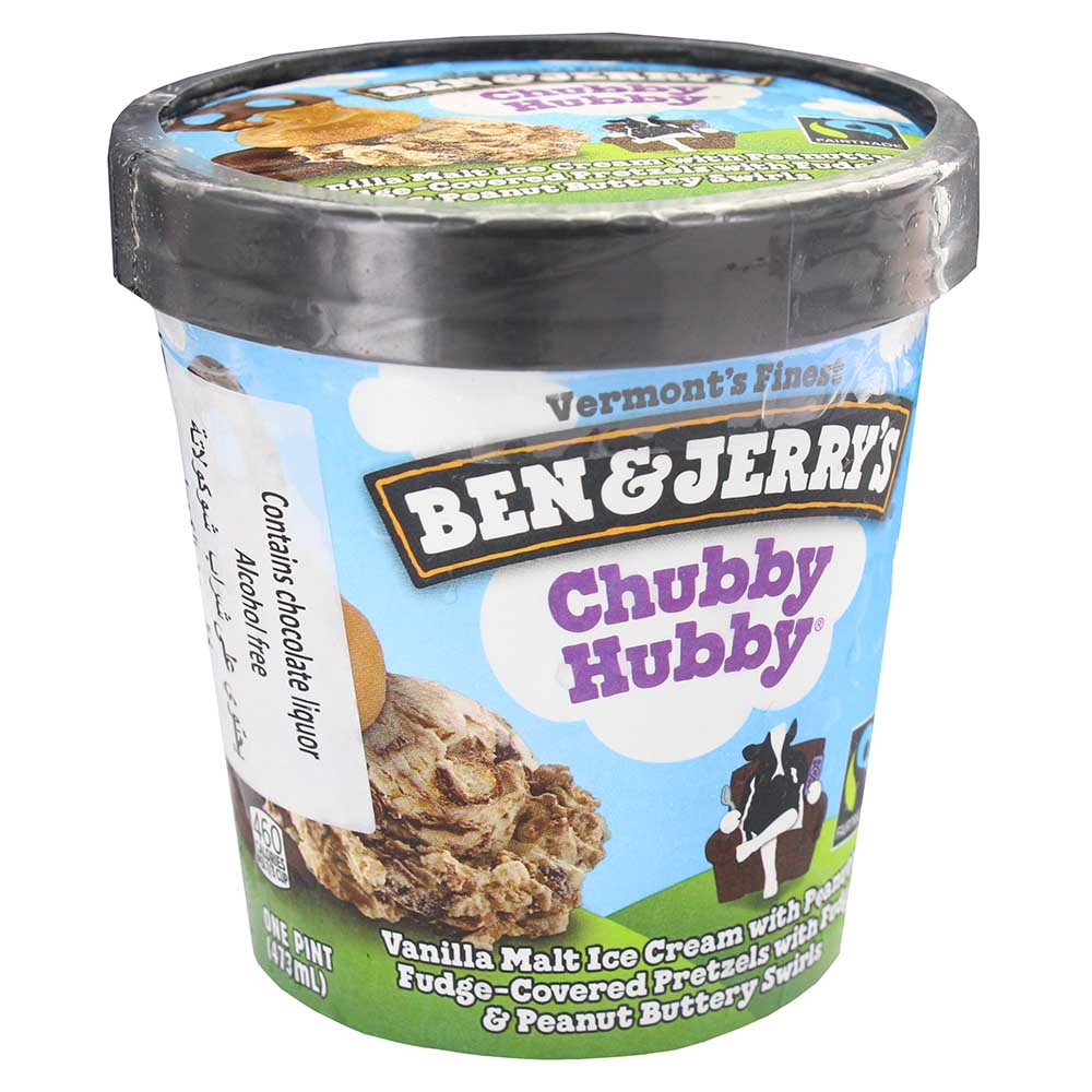 Ben & Jerry's Chubby Hubby Ice Cream 473ml - Available at Alosra Online Supermarket