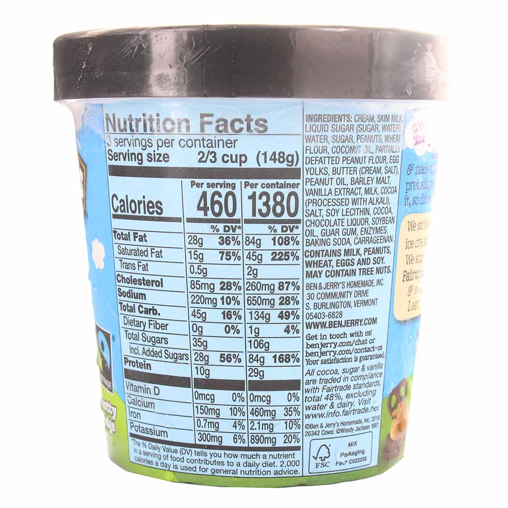 Ben & Jerry's Chubby Hubby Ice Cream 473ml- Product ingredients image