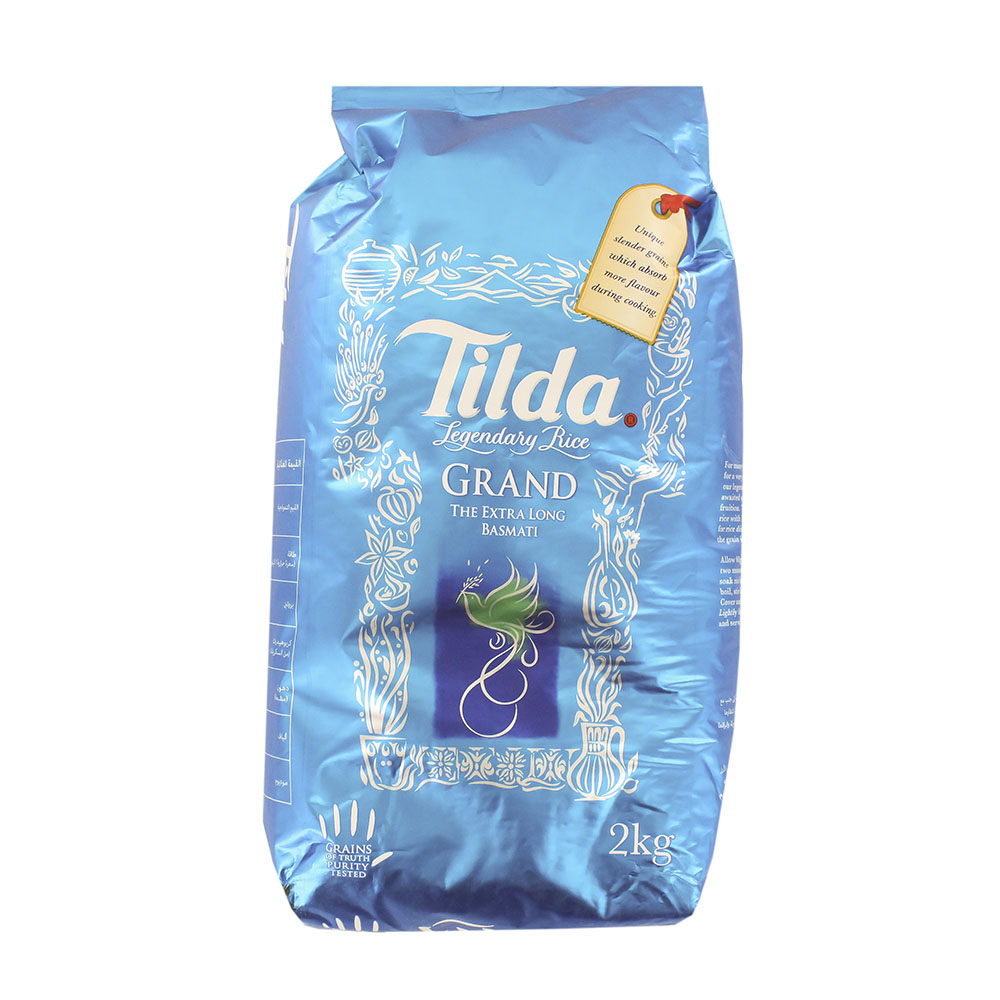 Tilda Grand Long Basmati Rice 2Kg - Available at Alosra Online Supermarket