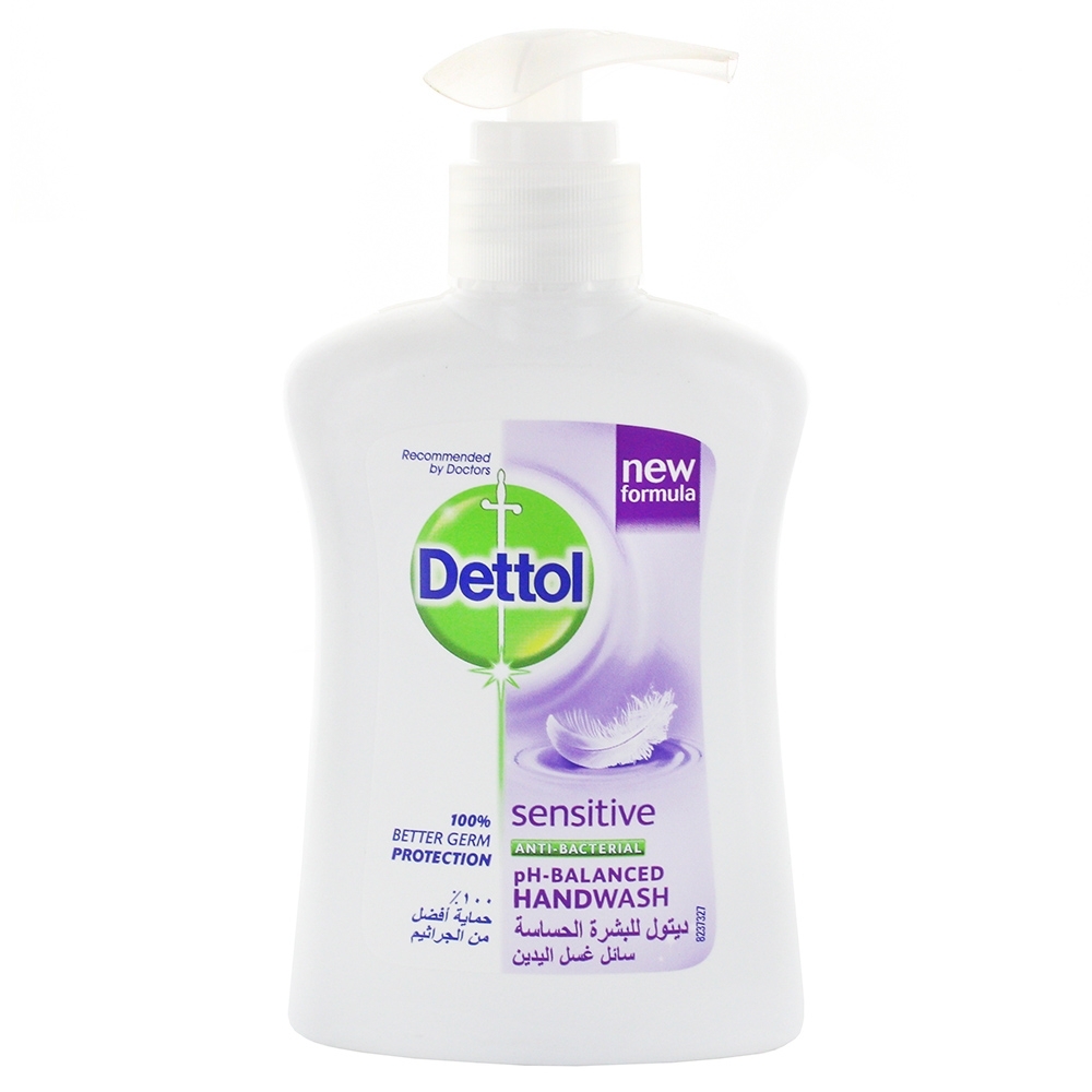 Dettol Antibacterial Sensitive Hand Wash 200ml - Available at Alosra Online Supermarket