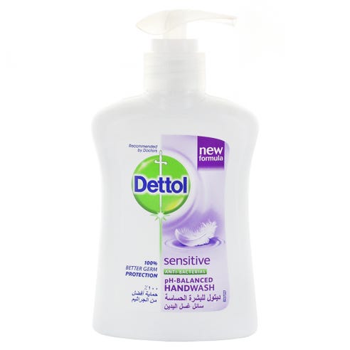 Dettol Antibacterial Sensitive Hand Wash 200ml - Available at Alosra Online Supermarket