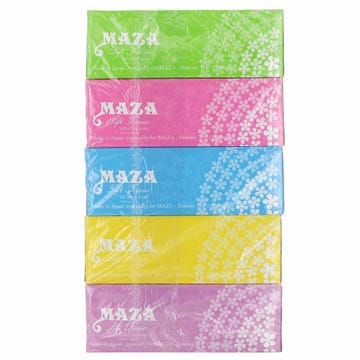 Maza Facial Tissue Boxes 200's [5 Pack] - Available at Alosra Online Supermarket