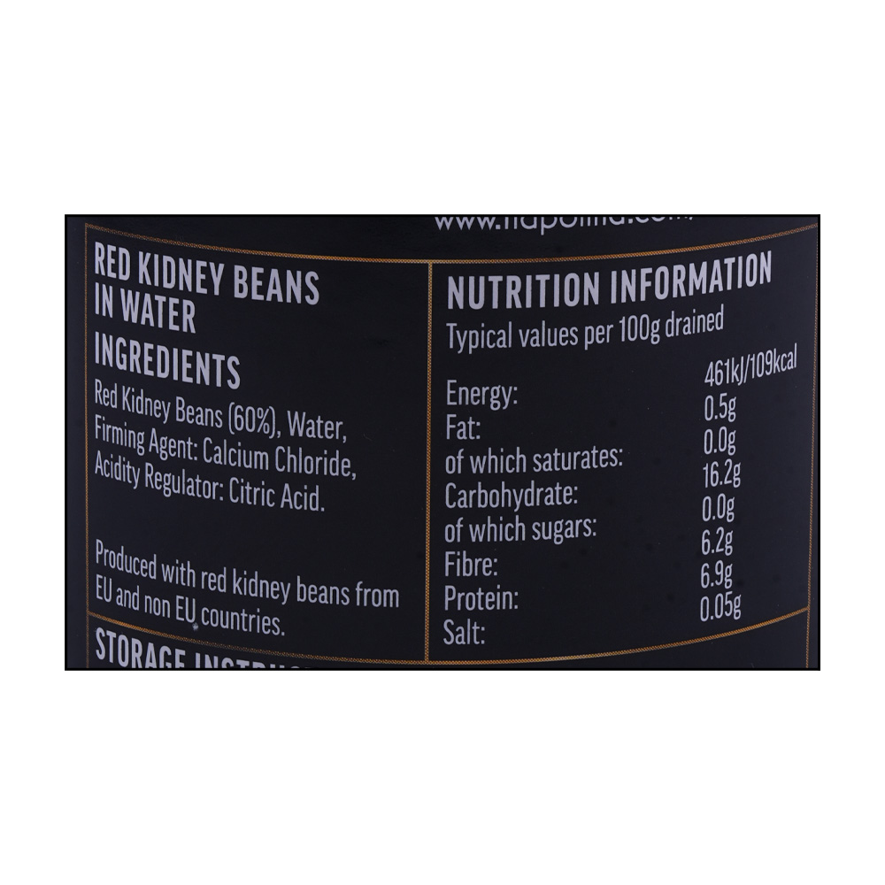 Napolina Red Kidney Beans 240g right side image