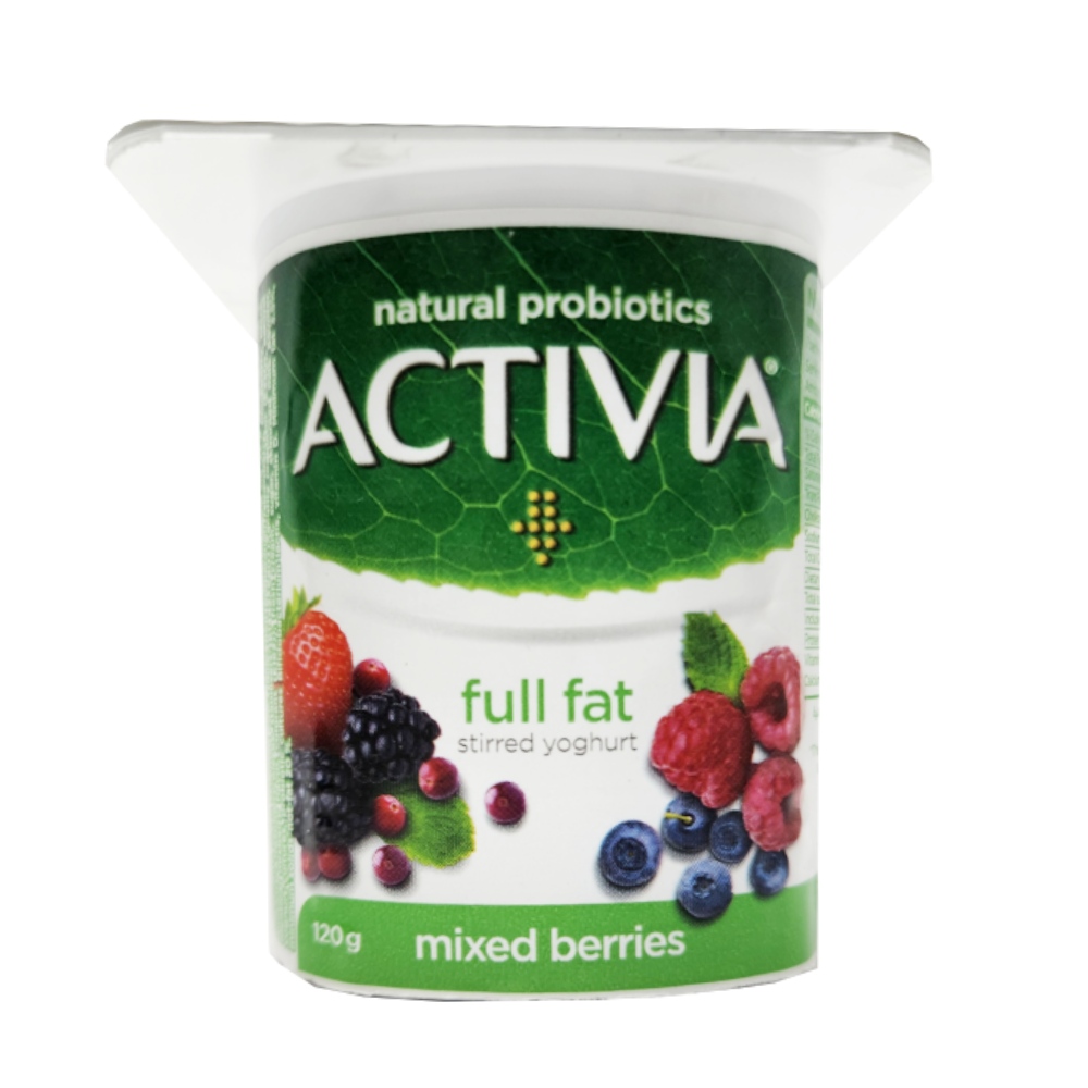 Activia Mixed Berries Full Fat Stirred Yoghurt 120g - Available at Alosra Online Supermarket