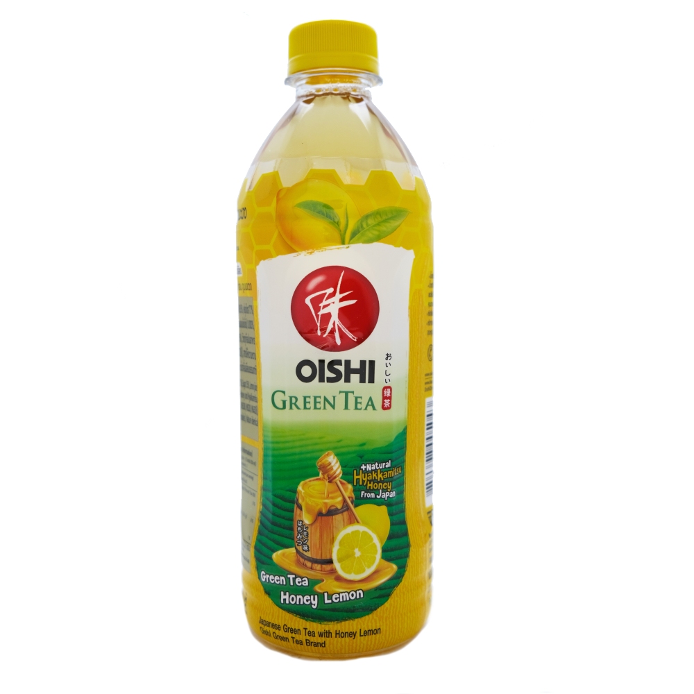Oishi Green Tea With Honey Lemon 500ml - Available at Alosra Online Supermarket