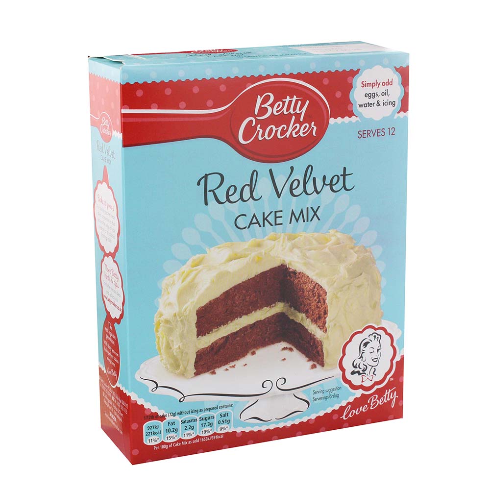 Betty Crocker Red Velvet Cake Mix 432g - Available at Alosra Online Supermarket