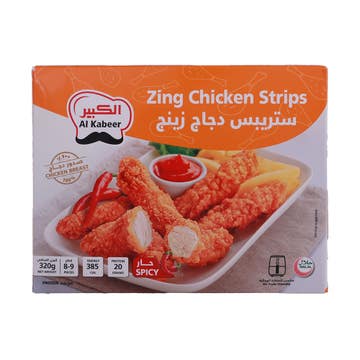 Al Kabeer Zing Chicken Strips 320g 