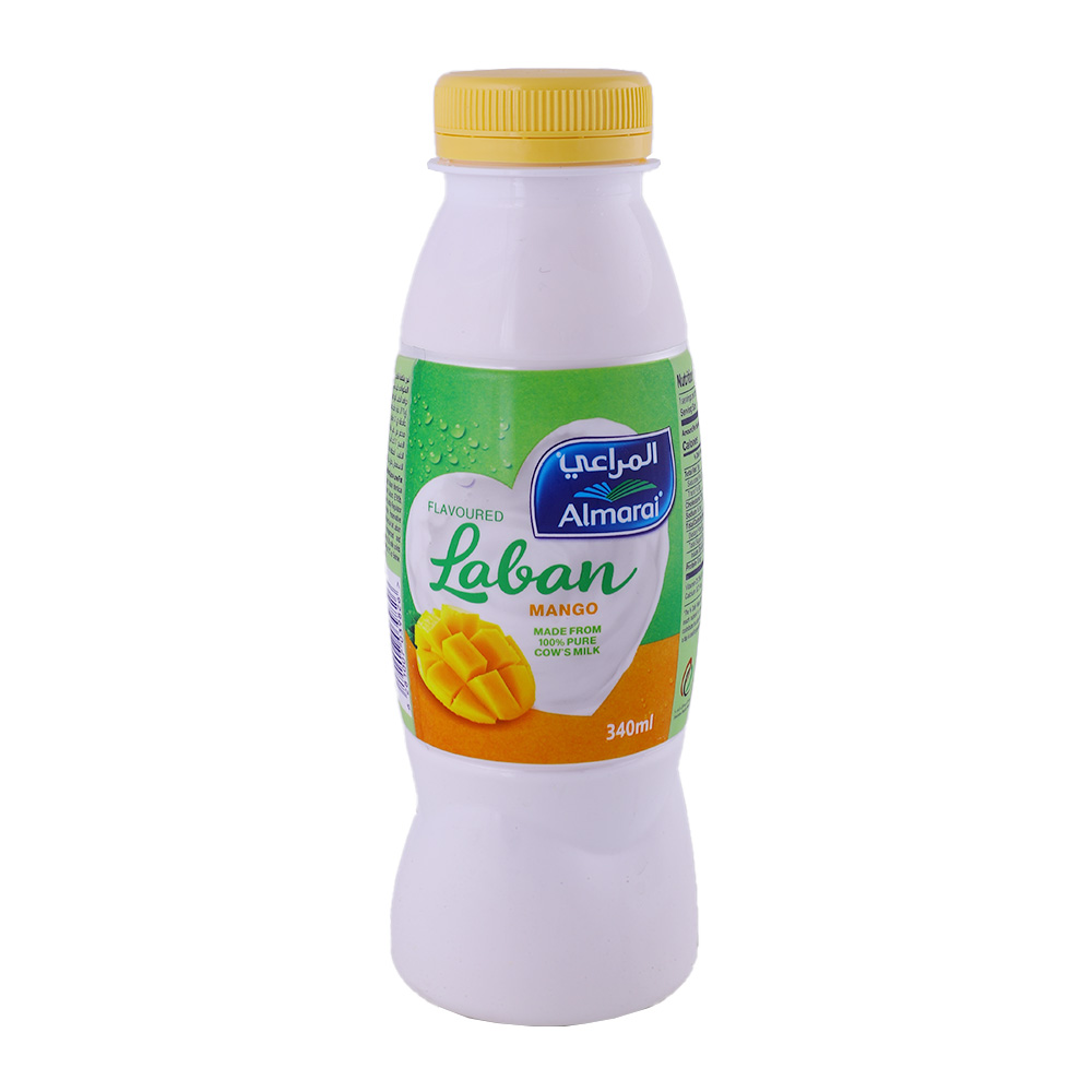 Almarai Mango Flavoured Laban Drink 340ml - Available at Alosra Online Supermarket