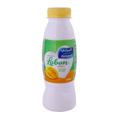 Almarai Mango Flavoured Laban Drink 340ml - Available at Alosra Online Supermarket