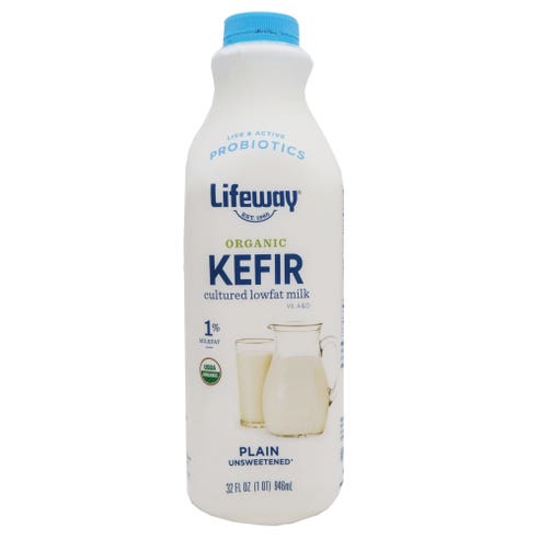 Lifeway Organic Cultured Lowfat Plain Kefir Milk 946ml - Available at Alosra Online Supermarket