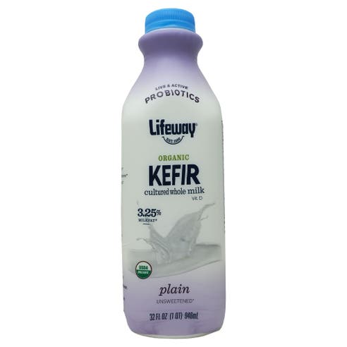 Lifeway Organic Cultured Whole Natural Kefir Milk 944ml - Available at Alosra Online Supermarket