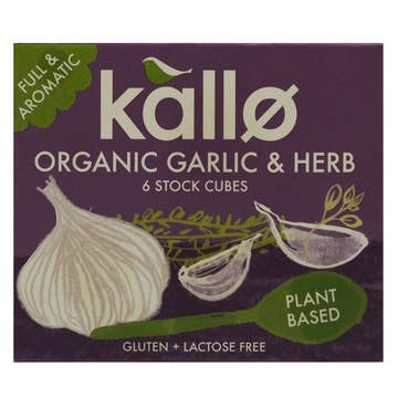 Kallo Organic Garlic & Herb Stock Cubes 66g