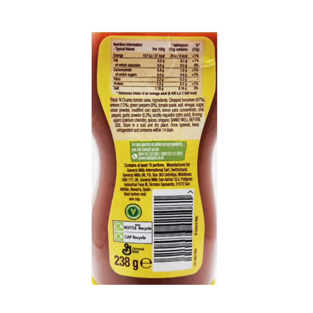 Old El Paso Chunky Salsa 238g - Bahrain Alosraonline store