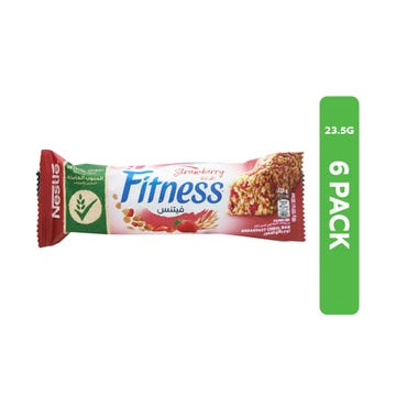 Nestle Fitness Strawberry Cereal Bar 6x23.5g