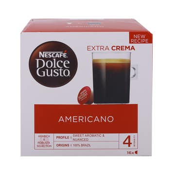 Nescafe Dolce Gusto Cafe Americano Capsules 160g 16's - Available at Alosra Online Supermarket