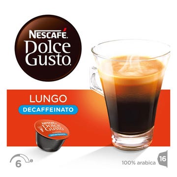 Nescafe Dolce Gusto Lungo Decaf Capsules 112g 16's - Available at Alosra Online Supermarket