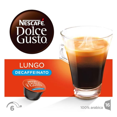 Nescafe Dolce Gusto Lungo Decaf Capsules 112g 16's - Available at Alosra Online Supermarket