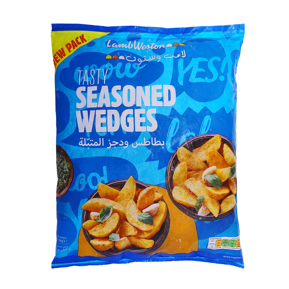 Lamb Weston Tasty Seasoned Wedges 2.5Kg - Available at Alosra Online Supermarket
