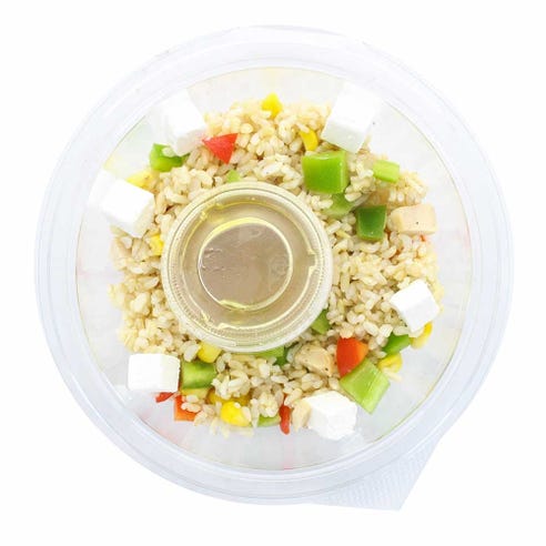 Mexican Brown Rice Salad With Chicken 300g - Available at Alosra Online Supermarket